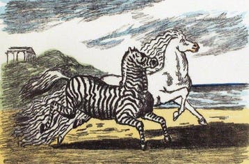 Giorgio De Chirico (1888-1978) - Cavallo e Zebra