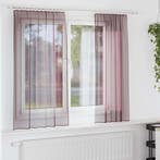 vidaXL Gordijnen voile met roedezakken 2 st paars, Verzenden, Nieuw