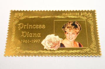 Maldiven. Medal Princess Diana 1997 - 1/100oz (.916) (Zonder
