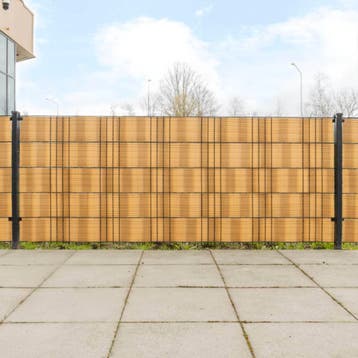 vidaXL Balkonschermen 10 st 255x19 cm poly rattan lichtbruin, Verzenden, Nieuw