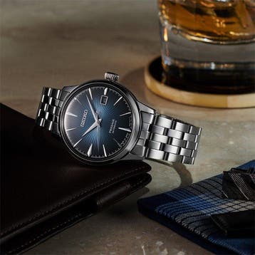 Seiko - Presage Cocktail Automatic Blu Dial - SRPB41J11 -, Nieuw