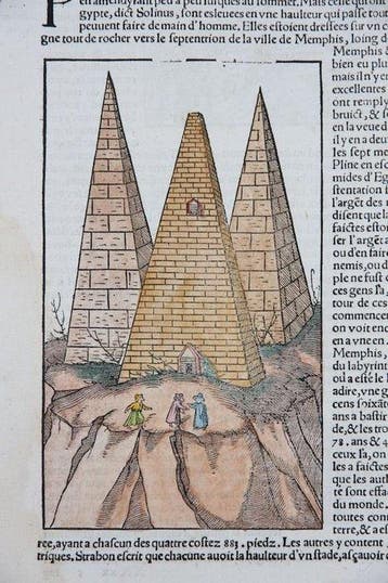 Sebastian Münster - Cosmographia / woodcut illustration of