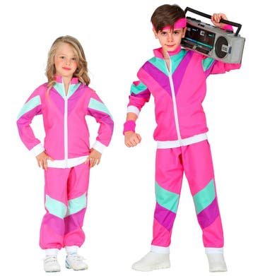 Roze 80s Party Trainingspak Kind, Ophalen of Verzenden, Nieuw
