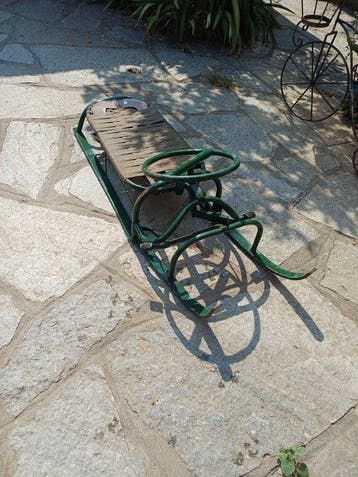 Pezzo unico fatto da un fabbro - Speelgoed voertuig Slitta, Antiek en Kunst