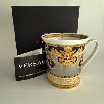 Rosenthal - Versace - Bekerglas - Beker met oor - 9 cm