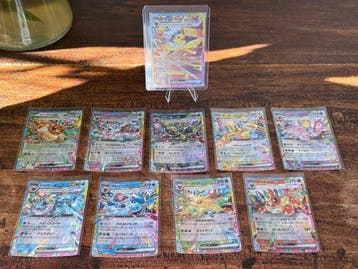 Pokémon - 10 Card - Eevee, Jolteon, Umbreon, Vaporeon,, Nieuw