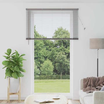 vidaXL Venetiaanse jaloezie zilver 220 x 125 cm 25 mm, Verzenden, Nieuw, Zilver