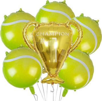 Tennis bal folie ballon 45 cm, Sport en Fitness, Tennis, Ophalen of Verzenden, Nieuw, Overige typen