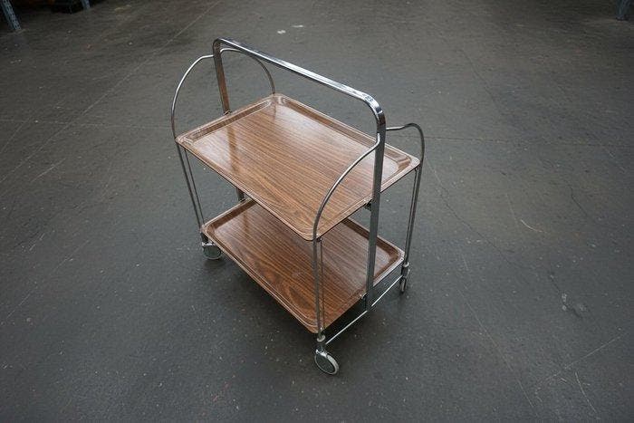 Bremshey & Co. - Serveerwagen - Dinett - Chroom, Antiek en Kunst, Antiek | Meubels | Stoelen en Banken