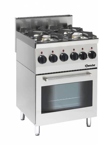 Bartscher Gasfornuis met Multifunctionele Oven | 4 Branders, Verzenden, Nieuw in verpakking