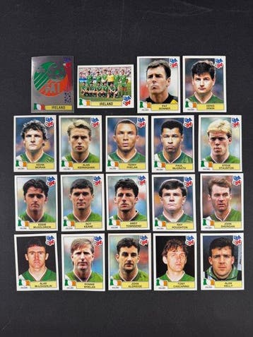 1994 Panini USA 94 World Cup, Ireland: complete team, Nieuw