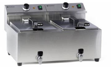 Hendi Professionele Elektrische Friteuse | 2x8 Liter, Verzenden, Nieuw in verpakking