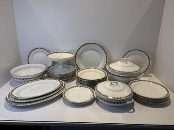 Keramis Boch - Eetservies (36) - Keramiek - 1920-1930.Zeer