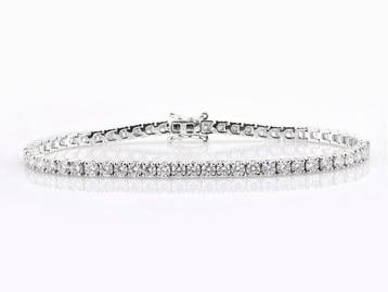 Armband - 14 karaat Witgoud - 5.71ct. tw. Diamant, Nieuw