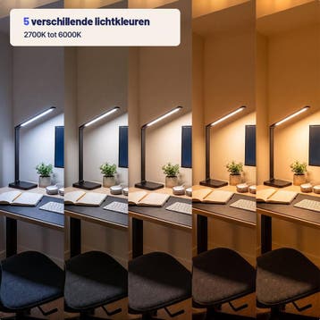 Stane Bureaulamp LED Dimbaar - 5 Lichtkleuren (2700K-6000K), Ophalen of Verzenden, Zo goed als nieuw