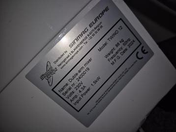 Twin arm mixer in veiling bakery, Gebruikt, Bakkerij en Slagerij