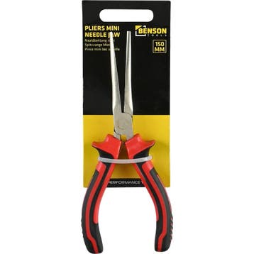 Benson Mini naaldbektang - precisiewerk - 150 mm - rood/z..., Doe-het-zelf en Verbouw, Ophalen of Verzenden, Nieuw