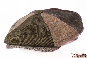 flatcap Paperboy pet Hawkins vissengraat bruin 57 t/m 60 new, Ophalen of Verzenden, Nieuw, Hawkins, Pet