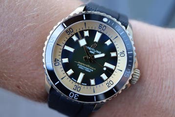 Horloge Breitling Superocean 42 Bronze 02/25 Perfecte staat, Overige materialen, Breitling, Polshorloge, Kunststof