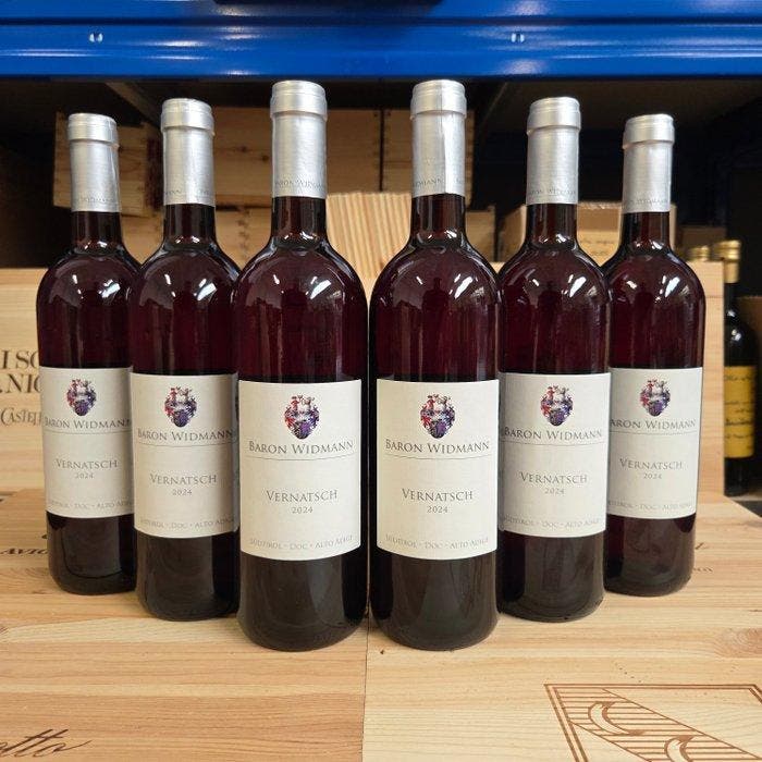 2024 Baron Widmann, Vernatsch - Trentino Alto Adige DOC - 6, Verzamelen, Wijnen