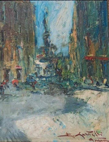 Rocco Carvelli (1930) - Roma Piazza Barberini