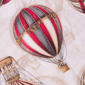 BA147 - Decoratieve stof met luchtballonnen – Vintage