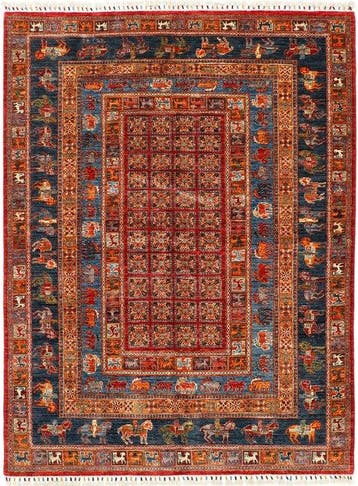 Afghan, Ziegler Kazak, Prachtige handgeknoopte unieke, Nieuw