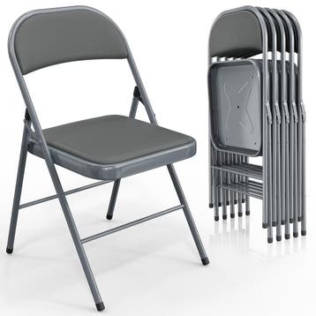 Klapstoelen - Vouwstoelen - Set van 6 - Eettafelstoelen - Gr, Verzenden, Zo goed als nieuw