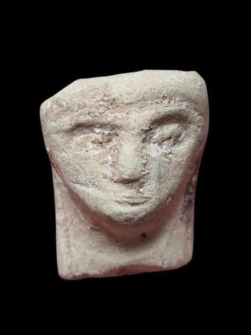 Near Eastern Terracotta Head (Piece of a Statue) - 41.3 mm