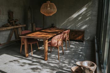 Eettafel massief mangohout walnoot | Japandi | meer maten, Japandi, Nieuw, Vijf personen of meer, Rechthoekig