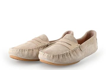 Stefano Lauran Loafers in maat 40 Beige, Kleding | Dames, Schoenen, Verzenden, Beige, Overige typen, Zo goed als nieuw