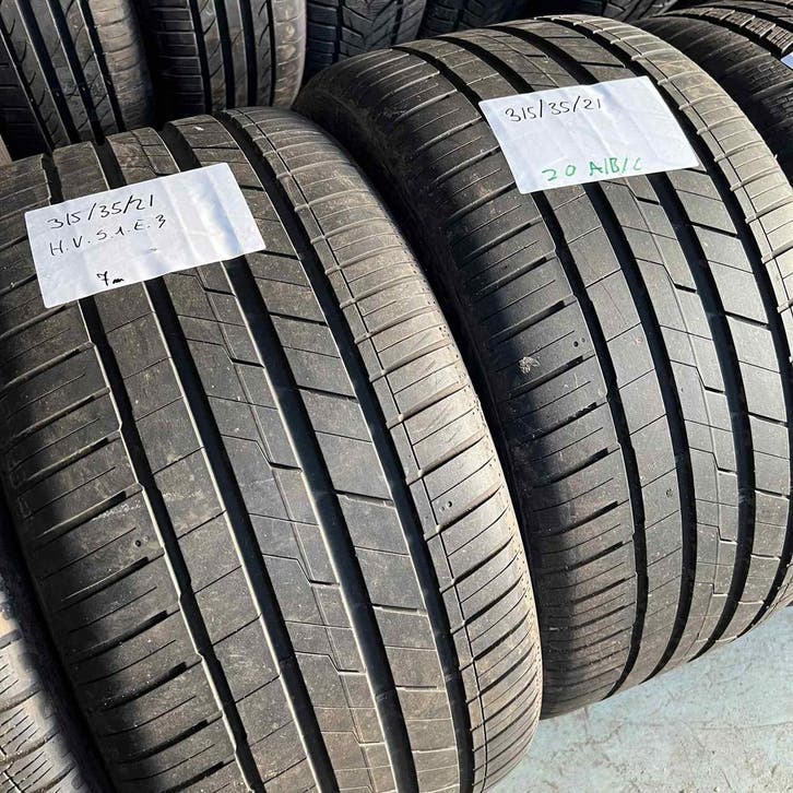 2 x Hankook Ventus S1 Evo3 315-35-21 Zomerbanden 7mm, Auto-onderdelen, Banden en Velgen, 21 inch, Zomerbanden, 315 mm, Personenwagen