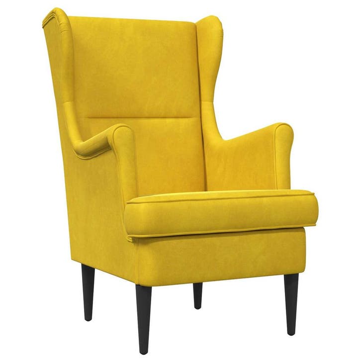 vidaXL Fauteuil Geel Fluweel, Huis en Inrichting, Fauteuils, Nieuw, Verzenden