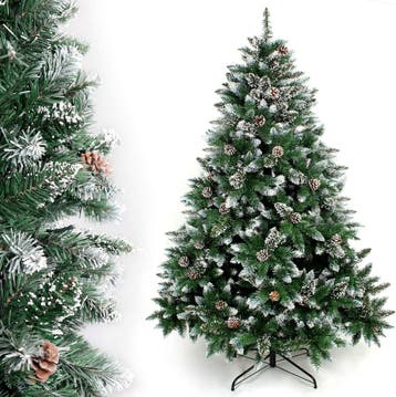 Besneeuwde Kerstboom 180cm | Tweedekansje | OP=OP, Diversen, Kerst, Ophalen of Verzenden, Zo goed als nieuw