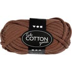 Textielgaren, L: 45 M, bruin, 100 gr/ 1 bol, Nieuw