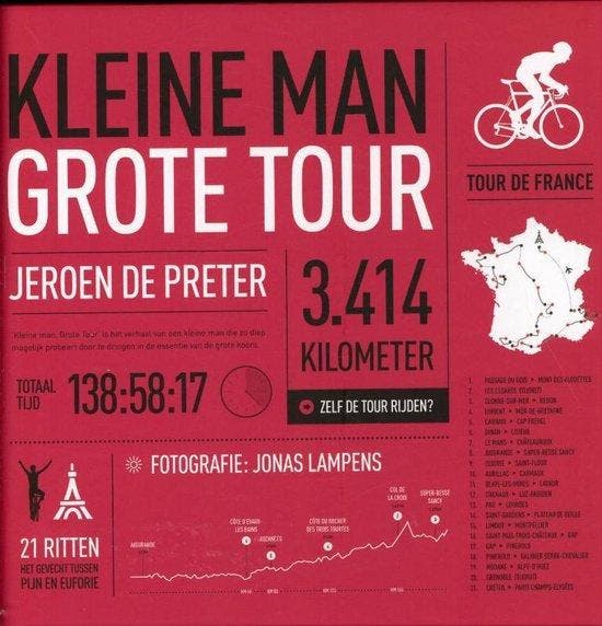 Boek Kleine Man Grote Tour 9789491376023, Boeken, Overige Boeken, Zo goed als nieuw, Verzenden
