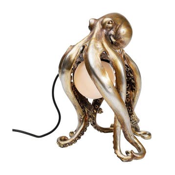 *WOONWINKEL* Kare Design Octopus Tafellamp Gouden Octopus, Verzenden, Nieuw
