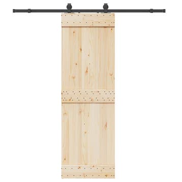 vidaXL Doos met onderdelen voor schuifdeur 200 cm staal, Verzenden, Nieuw