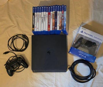 Sony - Playstation 4 (PS4) - PlayStation 4 Slim mit Spielen, Nieuw
