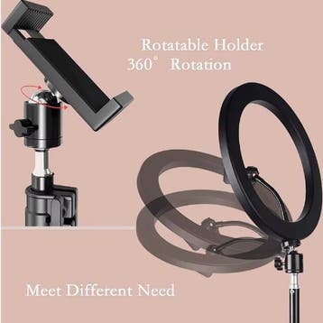 LED Selfie Ringlicht 16/26/33 cm Dimbaar met Statief, Verzenden, Nieuw