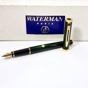 Waterman - Préface Green Lacquer - 18K Gold EF Nib - With, Nieuw