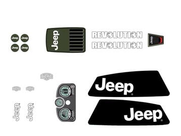 BERG-Onderdeel Skelter - XL Frame - Sticker set Jeep® Rev.., Ophalen of Verzenden, Nieuw