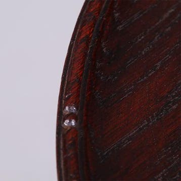 Hoge Engelse Tripod wine table zeer donker bijna zwart eik, Ophalen of Verzenden