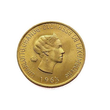 Luxemburg. 20 Francs 1963 Charlotte