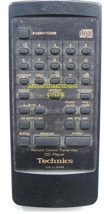 Afstandsbediening Technics rak-sl3009w, Ophalen of Verzenden, Nieuw, Origineel