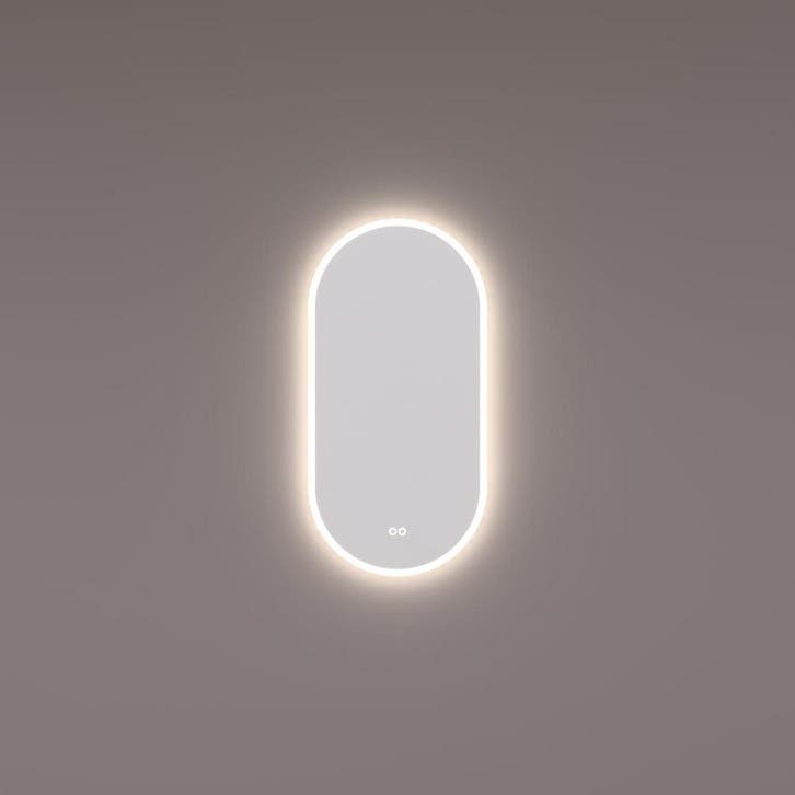 HIPP Design spiegel Ovaal-Recht met LED Verlichting Directe, Huis en Inrichting, Woonaccessoires | Spiegels, Nieuw, Ophalen of Verzenden