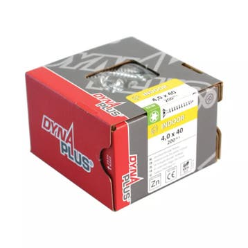 Dynaplus unischroef 4.0x40 verzinkt TX20 (200), Verzenden, Nieuw