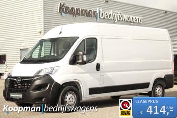 Opel Movano L3H2 | Financial Lease voor 340 p/mnd, Gebruikt, Euro 6, Wit, Onderhoudsboekje