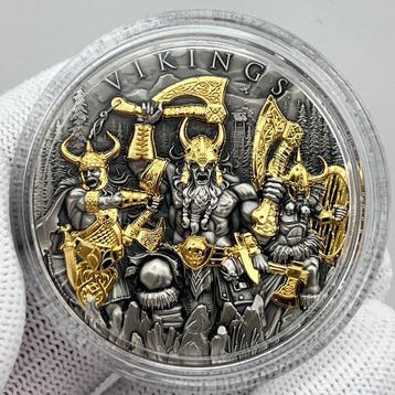 Niue. 5 Dollars 2024 – Vikings – 2 oz Silver – 5 Dollars –, Postzegels en Munten