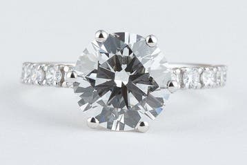 Ring - 14 karaat Witgoud - 3.15ct. tw. Diamant (Lab-grown) -, Nieuw